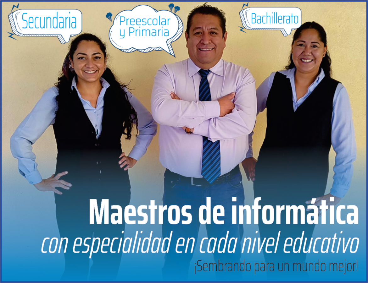 Auxiliares que colabora en las áreas de Administración, Preescolar, Primaria, Secundaria y Bachillerato.